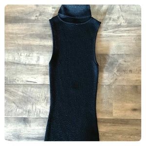 Bebe short sleeve turtleneck sweater